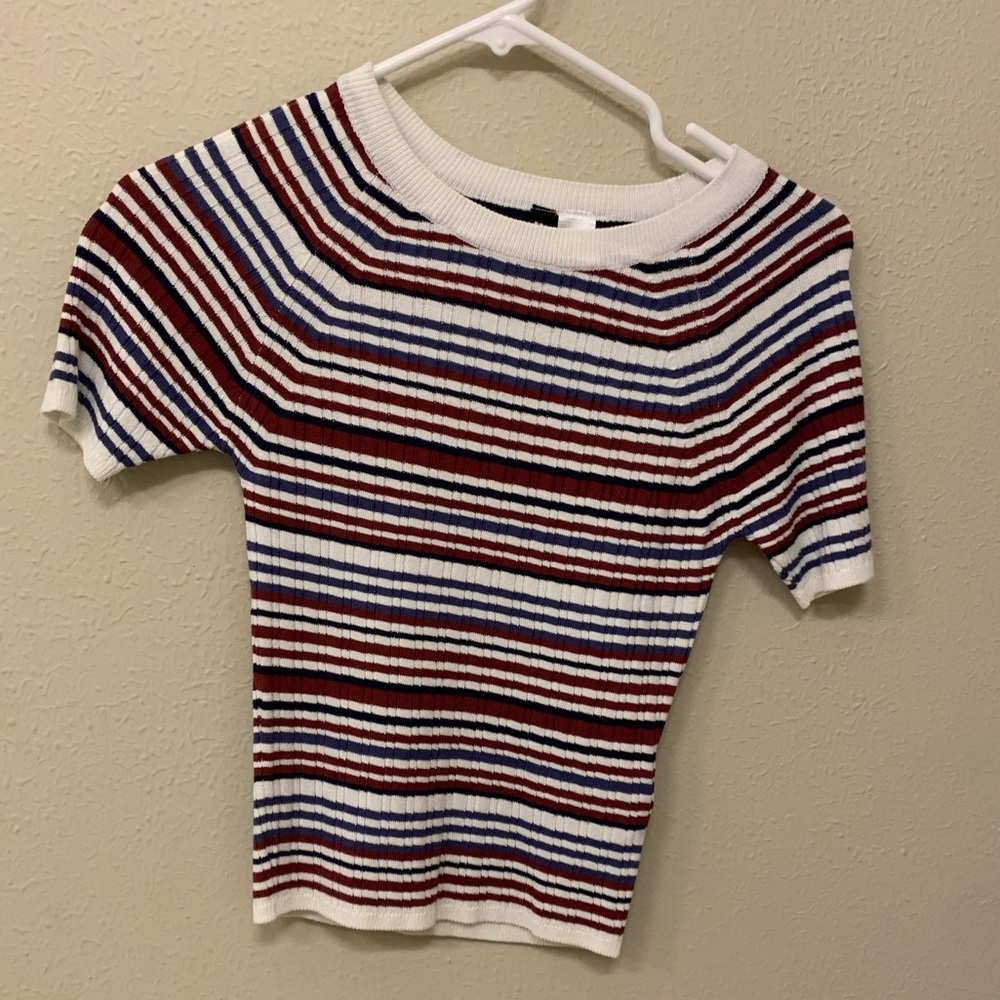 Striped fitted top